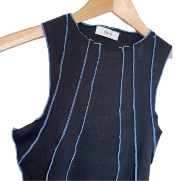 Envii Black Eneva Workout Tee Stretch Crop Top XS Gym - Picture 3 of 8